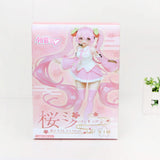 18cm Anime Pink Hatsune Miku Sakura Action Figures Miku PVC Figure Model