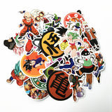 50x Mixed Dragon Ball Saga Stickers / Decals