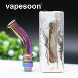 Rainbow Long Curved Glass 510/810 Drip Tip Mouthpiece for e-cigarette Atomizers Vape Vaporizer